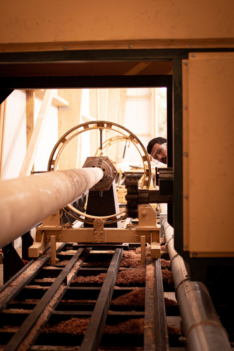 Tour à bois 30 mètres Woodspars, unique en Europe